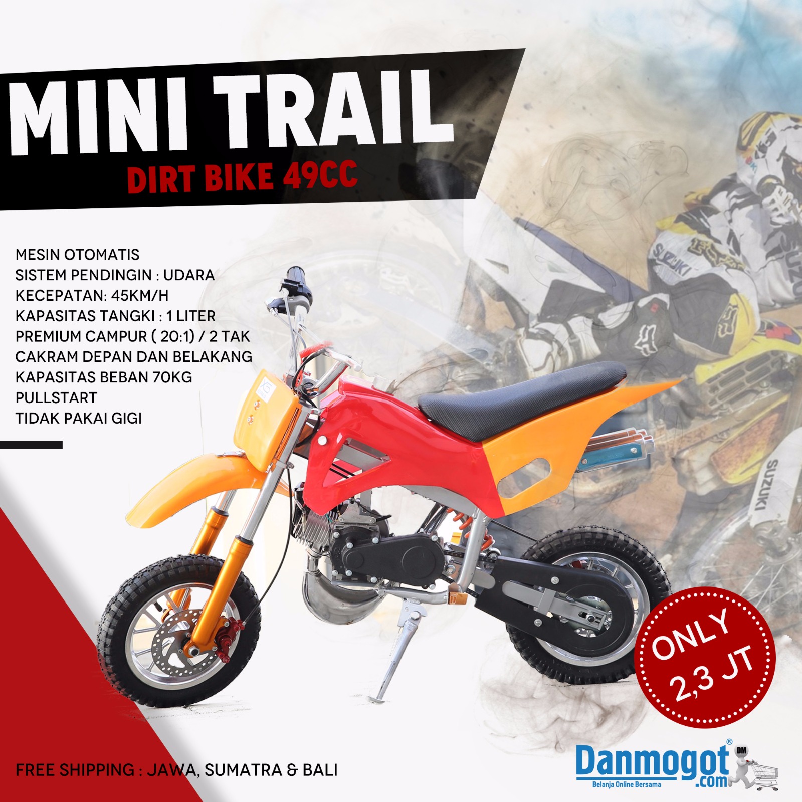 MOTOR MINI 50 CC ANAK TERMURAH
